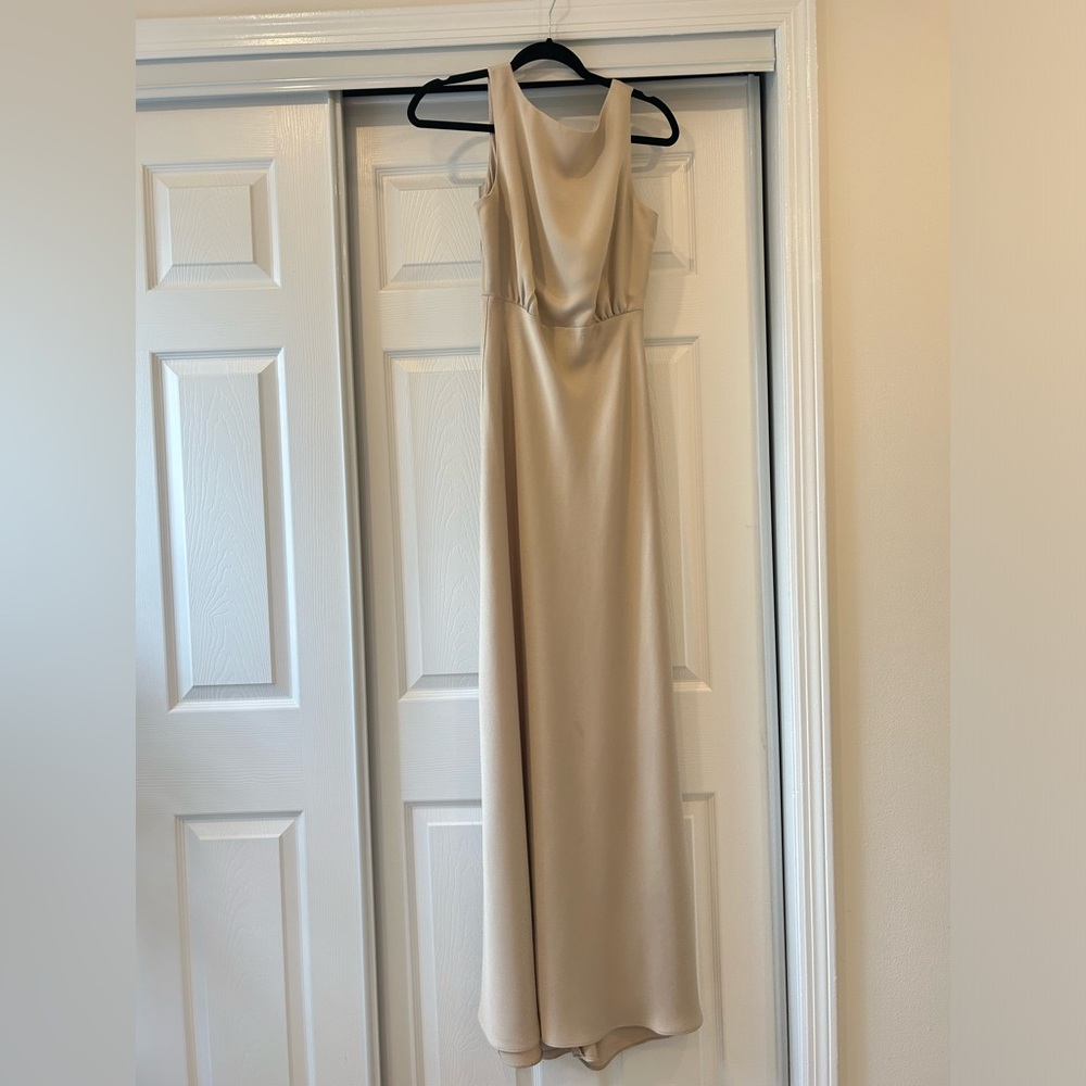 BHLDN Beckett Satin Charmeuse Maxi Dress